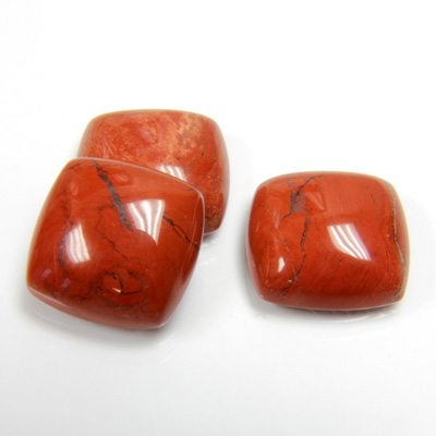 Gemstone Cabochon - Square 15x15MM RED JASPER