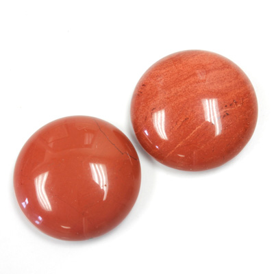 Gemstone Cabochon - Round 20MM RED JASPER