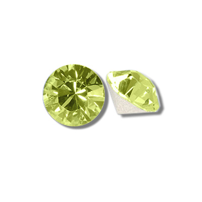 Swarovski Crystal Point Back XILION Foiled Chaton - PP20 JONQUIL