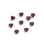 Fiber-Optic Cabochon - Heart 04MM CAT'S EYE PURPLE