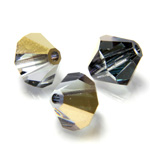 Preciosa Crystal Bead - Bicone 03MM AURUM HALF