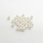 Plastic Pearl No-Hole Ball 03MM SNOW