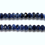 Czech Glass Fire Polish Bead - Rondelle Donut 05x3MM TIGEREYE BLUE
