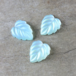 Preciosa Glass Flat Back Leaf 12MM MATTE AQUA AB Foiled