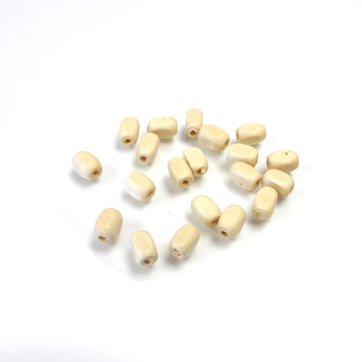 Wood Bead - Smooth Rectangle 06x4MM NATURAL