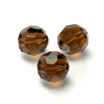 Preciosa Crystal Bead Regular Cut - Round 08MM SMOKE TOPAZ