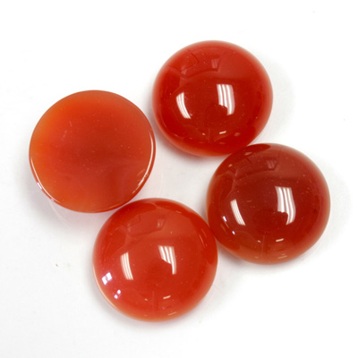 Gemstone Cabochon - Round 15MM CORNELIAN