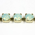 Preciosa MAXIMA Crystal Rhinestone Cup Chain - SS29 CHRYSOLITE OPAL-RAW
