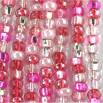 Preciosa Czech Glass Seed Bead - Round 6/0 MIXED PINK Color