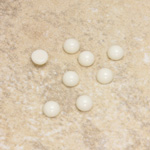 Glass Medium Dome Cabochon - Round 05MM IVORY
