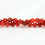 Gemstone Bead - Faceted Round 08MM CORNELIAN