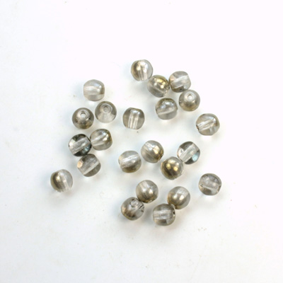 Czech Pressed Glass Bead - Smooth Round 04MM VALENTINITE