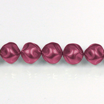 Czech Glass Pearl Bead - Baroque Round 04MM PLUM 70099