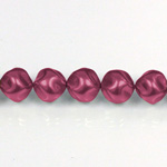 Czech Glass Pearl Bead - Baroque Round 04MM PLUM 70099