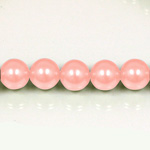 Czech Glass Pearl Bead - Round 06MM LT ROSE 70424