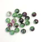 Gemstone Cabochon - Round 05MM ZOISITE RUBY