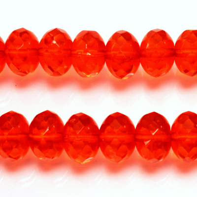 Czech Glass Fire Polish Bead - Rondelle Donut 11x7MM HYACINTH