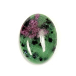 Gemstone Cabochon - Oval 30x22MM ZOISITE RUBY