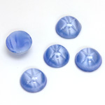 Glass Medium Dome Lampwork Cabochon - Round 11MM STAR SAPPHIRE