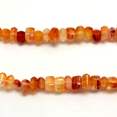 Plastic  Bead - Mixed Color Irregular Chip CORNELIAN AGATE