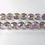 Czech Glass Fire Polish Bead - Round 08MM LT AMETHYST AB