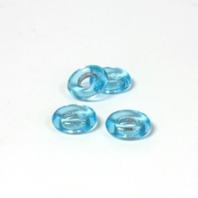 Czech Pressed Glass Ring - 09MM AQUA