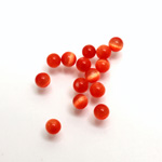 Fiber-Optic 1-Hole Ball - 04MM CAT'S EYE ORANGE