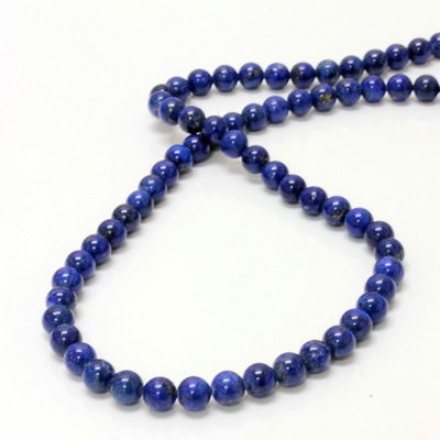 Gemstone Bead - Smooth Round 06MM LAPIS LAZULI