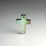 Shell Pendant - Smooth Flat Cross 18x13MM BLACK TAHITI PEARL
