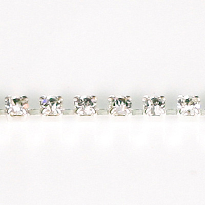 Preciosa Crystal Rhinestone Cup Chain - SS18 CRYSTAL-SILVER