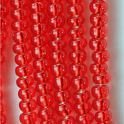 Preciosa Czech Glass Seed Bead - Round 08/0 LT RUBY SL 97070