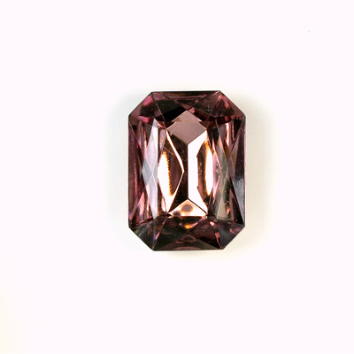 Glass Point Back Tin Table Cut (TTC) Stone - Cushioned Octagon 14x10MM LT AMETHYST