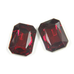 Cut Crystal Point Back Fancy Stone Foiled - Cushion Octagon 18x13MM SIAM RUBY