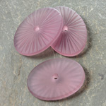 Glass Flat Back Sunray Engraved Cabochon - Oval 25x18MM MATTE AMETHYST