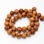Wood Bead - Grooved Fancy Round 12MM BAYONG
