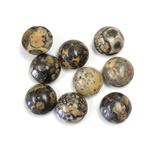 Gemstone Cabochon - Round 09MM LEOPARD SKIN AGATE