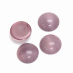 Glass Medium Dome Cabochon - Round 13MM MOONSTONE AMETHYST