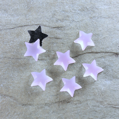 Glass Cabochon - Star 08MM MATTE VITRAIL LIGHT