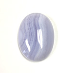 Gemstone Cabochon - Oval 30x22MM BLUE LACE AGATE