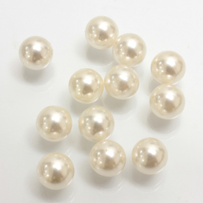 Plastic Pearl No-Hole Ball 08MM WHITE