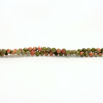 Gemstone Bead - Faceted Round 03MM EPIDOTE