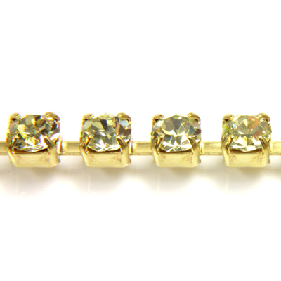 Preciosa Crystal Rhinestone Cup Chain - SS18 JONQUIL-RAW