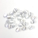 Fiber-Optic Cabochon - Round 04.5MM CAT'S EYE LT GREY