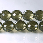 Czech Glass Fire Polish Bead - Round 14MM BLACK DIAMOND