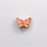 Metalized Plastic Bead - Butterfly 12x9 COPPER