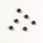 Glass Medium Dome Coated Cabochon - Round 05MM LUSTER PURPLE