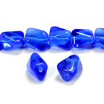 Czech Pressed Glass Bead - Baroque Twisted 11x9MM SAPPHIRE