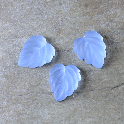 Preciosa Glass Flat Back Leaf 12MM MATTE LT SAPPHIRE Foiled