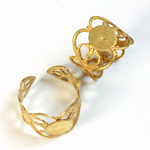 Adjustable Brass Finger Ring Adjustable with 08MM Pad