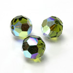 Preciosa Crystal Bead Regular Cut - Round 03MM OLIVINE AB